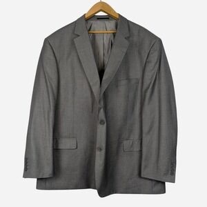 Pierre Noir Gray Blazer Jacket - 46R
